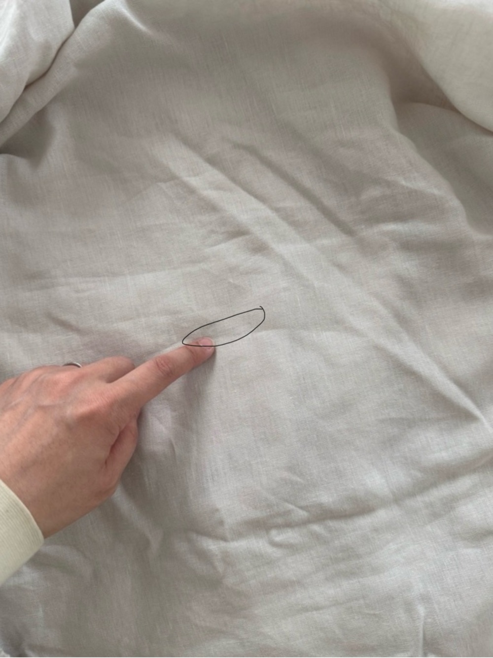 New Quince European Linen Fitted Sheet Set Queen - Sand MSRP $124 - Picture 9 of 10